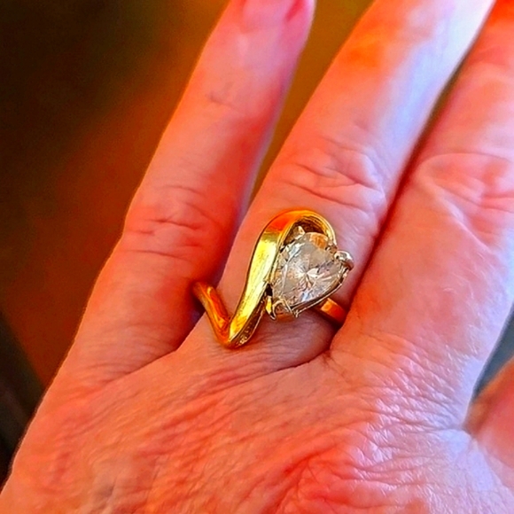 VARGAS SIMULATED DIAMOND RING VINTAGE - Picture 4 of 6